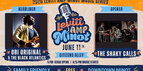 Obi Original & The Black Atlantics & The Shaky Calls at Levitt AMP Minot Music Series