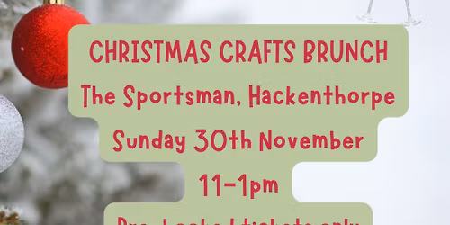 Christmas craft bottomless brunch! 
