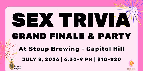 Sex Trivia @ Stoup Capitol Hill (GRAND FINALE)