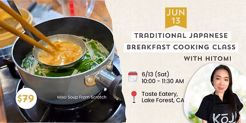 Japanese Cooking Class: Traditional Japanese Breakfast with Fermented Seasonings - $79