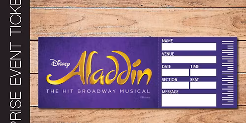 Aladdin at New Amsterdam Theater