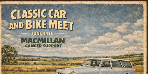 Classic car and bike meet for Macmillan Cancer Support 