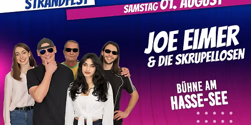 DAS STRANDFEST MIT DER BAND JOE EIMER & DIE SKRUPELLOSEN