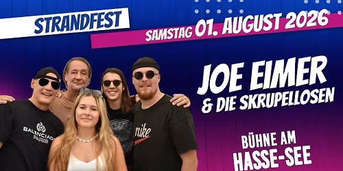 DAS STRANDFEST MIT DER BAND JOE EIMER & DIE SKRUPELLOSEN