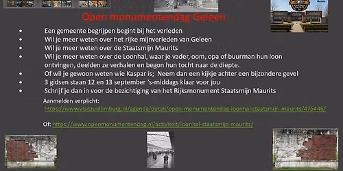 Open Monumentendag Hoofdgebouw Staatsmijn Maurits \/ Loonhal in Geleen op 12 en 13 september