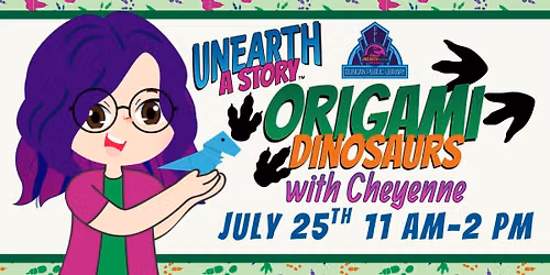 SRP: Origami Dinosaurs with Cheyenne