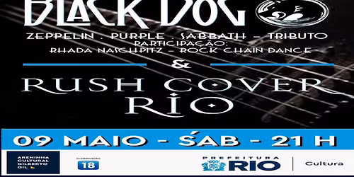 BANDA BLACK DOG BRAZIL E BANDA RUSH COVER RIO