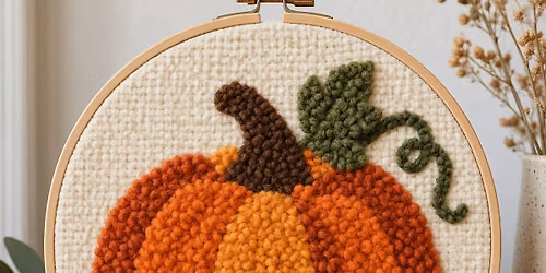Create a Punch Needle Pumpkin