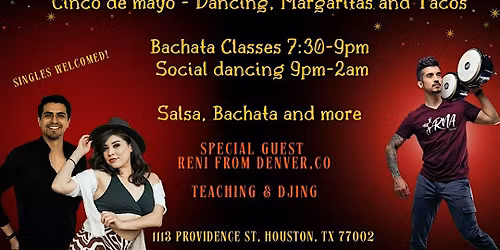 Cinco de Mayo Dance Party! Noche de Baile -Latin Social Club