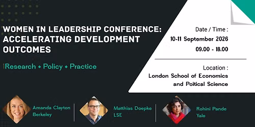Women in Leadership: Accelerating Development Outcomes Conference