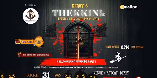 THEKKINI \u2013 Derby\u2019s South Indian Halloween DJ Night \ud83c\udfb6