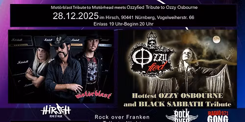 MOT\u00d6RBLAST meets OZZYFIED Tribute to Mot\u00f6rhead und Ozzy Osbourne