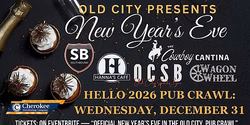 OFFICIAL NEW YEAR\u2019S EVE IN THE OLD CITY PUB CRAWL