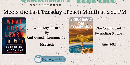 Book Club - What Boys Learn by Andromeda Romano-Lax