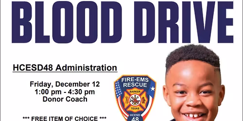 Harris County ESD 48 Blood Drive