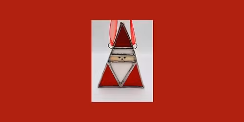 DIY Stained Glass Triangle Santa Ornament* Nov 23