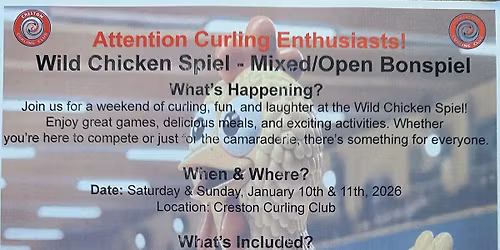 Wild Chicken Mixed Open Bonspiel