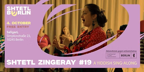 Shtetl Zingeray # 19 \u2013 a Yiddish Sing-Along