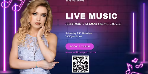 Live music featuring Gemma Louise Doyle