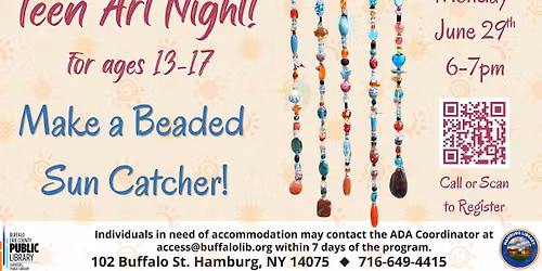 Teen Art Night: Beaded Sun Catchers