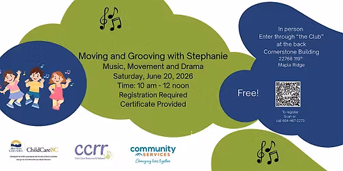 Moving and Grooving with Stephanie: Music, Movement & Drama