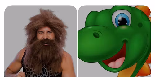 Dinos and Caveman 