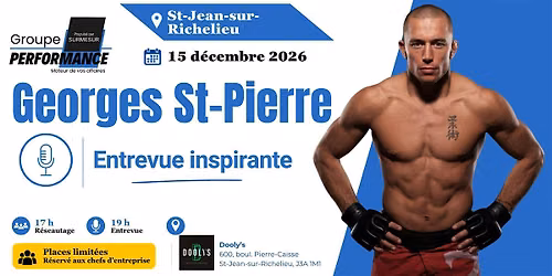 Conf\u00e9rence Georges St-Pierre