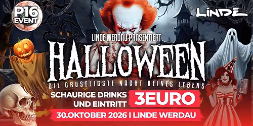 \ud83e\ude78HALLOWEEN WERDAU I 30.10.2026\ud83e\udddf SCHAURIGE DRINKS AB 3\u20ac \ud83c\udf7b