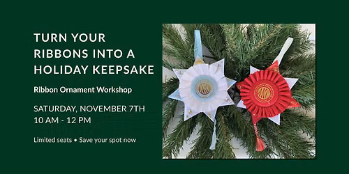 Ribbon Ornament Workshop @ Big Dee's
