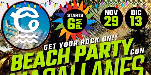 BEACH PARTY CON MAGALLANES EN COCOLOBA, CRASH BOAT, AGUADILLA!!! 6PM!!