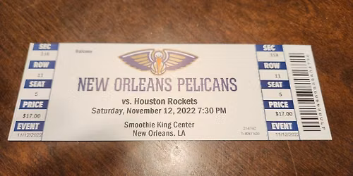 New Orleans Pelicans at Houston Rockets at Toyota Center - TX