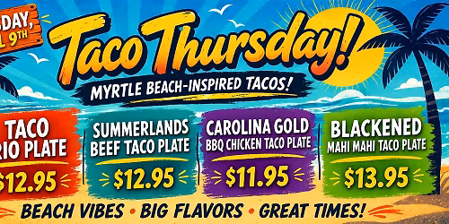 \ud83c\udf2e\ud83d\udd25 Taco Thursday at Summerlands Brewing Company \ud83d\udd25\ud83c\udf2e