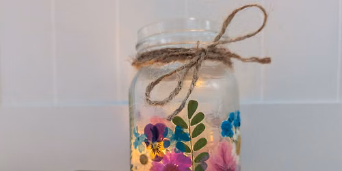 Pressed flower lanterns