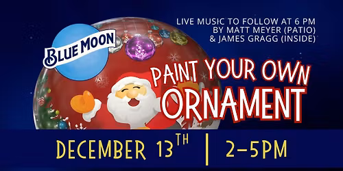 Paint your own Holiday Ornament Party!
