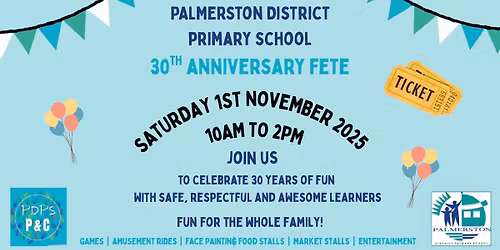 Palmerston District Primary School 30th Anniversary Fete