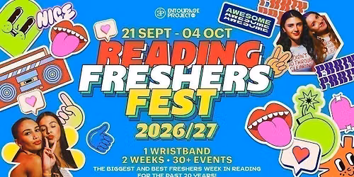Reading Freshers Fest 26\/27 - ON SALE NOW\ud83c\udfaa