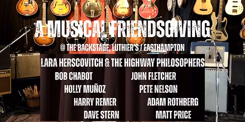 Backstage Presents: A Musical Friendsgiving