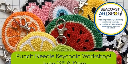 Punch Needle Keychain Workshop! $39 + 25 material fee