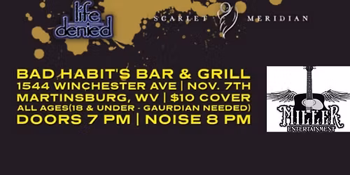 Feltside Out, Within Me, Deceitful Past, Life Denied and Scarlett Meridian @Bad Habits
