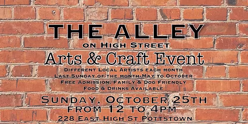 The Alley Arts & Craft October Event
