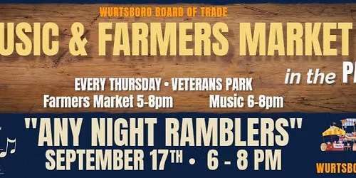 Any Night Ramblers- WBOT Music & Farmers Market in the Park