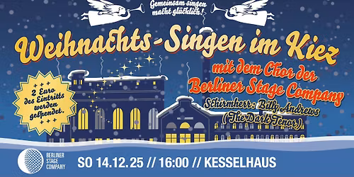 Weihnachtssingen im Kiez 2025 m. Billy Andrews (alias The Dark Tenor) 