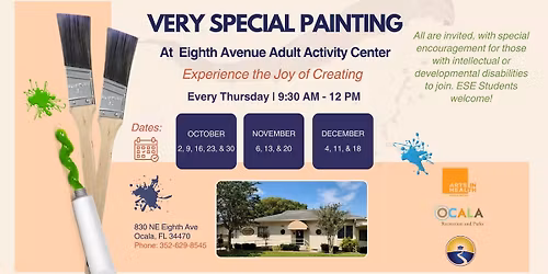 Very Special Painting at Eight Avenue Adult Activity Center