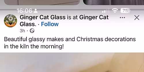 Fused glass Art workshop - Christmas theme