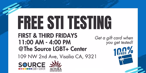 Community STI Testing — 109 NW 2nd Avenue, Visalia, CA, United States, California 93291