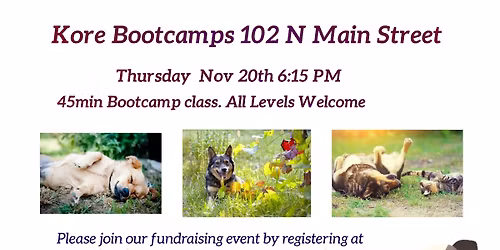 Bootcamp Fundraiser class for Luna's house 