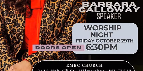 PBNB CONFERENCE-PROPHETESS BARBARA CALLOWAY
