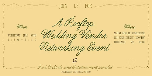 Rooftop Wedding Vendor Networking Event