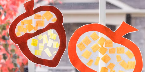 Let\u2019s Craft! Fall Suncatchers in Little Red Schoolhouse