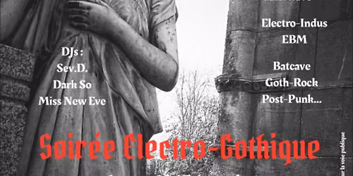 Soir\u00e9e Electro-Gothique Katakomb 